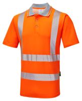 lfe924-nb-5xl PULSAR LFE901 Orange Men Hi Vis Polo Shirt, 5XLin