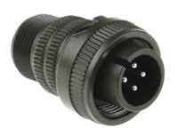 ms3106a-14s-2p Amphenol Industrial, MS3106A, Copper Alloy 4 Way Cable Mount MIL Spec Circular Connector, Pin Contacts,Shell Size 14S,