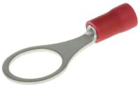 fvws125-10lf JST, FV Insulated Ring Terminal, M10 (3/8) Stud Size, 0.25mm² to 1.65mm² Wire Size, Red