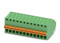 1881422 Phoenix Contact, 2.5mm Pitch, FK-MC 0.5/12-ST-2.5, 12 Way, , Pluggable Terminal Block, Plug, Cable Mount, Spring Cage