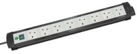 1951583100 brennenstuhl 3m 8 Socket Type G - British Extension Lead, 230 V, IP20