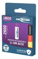 1307-0000-520 Ansmann, , 3.6V, 18650, Lithium-Ion Rechargeable Battery, 2.6Ah