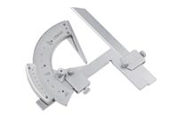 235-7550 RS PRO 180° Metric  Vernier  Bevel Protractor, 150 mm Stainless Steel Blade