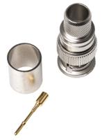 j01002a0054 Telegartner, Plug Cable Mount BNC Connector, 75Ω, Crimp Termination, Straight Body