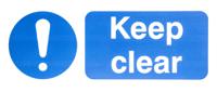 763-1695 RS PRO PP Mandatory Keep Out Sign With English Text