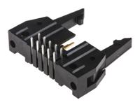 5499786-1 TE Connectivity AMP-LATCH Series Right Angle Through Hole PCB Header, 10 Contact(s), 2.54 mm Pitch, 2 Row, Shrouded