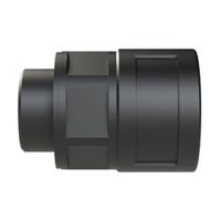 bvnv-m253 Flexible Fitting, Conduit Fitting, 23mm Nominal Size, M25, Polyamide 6, Black
