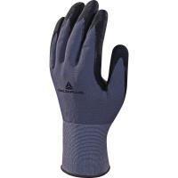 ve727no09 Delta Plus VE727 Black, Grey Polyamide, Spandex Work Gloves, Size 9, Aqua Polymer Coating