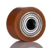 1698-cc LAG Orange Polyurethane Abrasion Resistant, High Load Capacity, Laceration Resistant, Non-Marking Trolley Wheel, 500kg