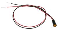 559-0303-007f Dialight Yellow Panel Mount Indicator, 12V dc, 6.4mm Mounting Hole Size, Lead Wires Termination