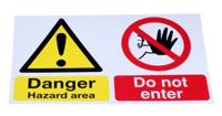 763-1705 RS PRO Area Hazard Hazard Warning Sign (English)