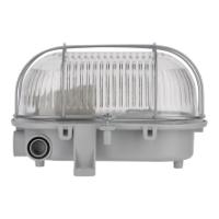 145969 RoBust Bulkhead E27 Oval S Grey IP44
