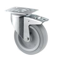 3477ufr160p63 Tente Braked Swivel Castor Wheel, 300kg Capacity, 160mm Wheel