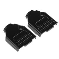 mhdtzk9-bk-ra-pc-bk-k MH Connectors MHDTZK-BK Series Zinc D Sub Backshell, 9 Way, Strain Relief