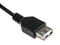 182-8488 RS PRO USB 2.0, Male USB A to Female USB A, 1m