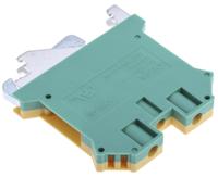 878-7575 RS PRO 2-Way DIN Rail Earth Block, 0.2 to 4mm², 26 → 10 AWG Wire, Screw