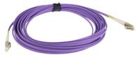 536-6838 RS PRO LC to LC Duplex Multi Mode OM3 Fibre Optic Cable, 50/125μm, Purple, 10m