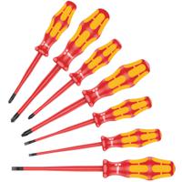 05135961001 Wera Phillips; Plusminus Pozidriv; Slotted Insulated Screwdriver Set, 7-Piece
