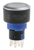 175-8324 RS PRO Illuminated Push Button Switch, Momentary, Panel Mount, 22.2mm Cutout, DPDT, Green LED, 250V ac, IP65
