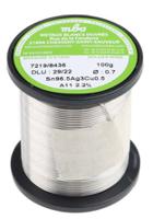 sn965-ag3-cu05-710-a11-100g MBO Wire, 0.7 mm Lead Free Solder, 217 °C Melting Point