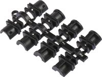 mhdtzk15-bk-ra-pc-bk-k MH Connectors MHDTZK-BK Series Zinc D Sub Backshell, 15 Way, Strain Relief