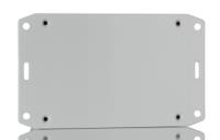 1591sflgy Hammond 1591 Series Grey Flame Retardant ABS Enclosure, IP54, Flanged, Grey Lid, 110 x 82 x 40mm
