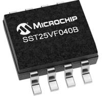 sst25vf040b-50-4i-saf-t Microchip 4Mbit SPI Flash Memory 8-Pin SOIC, SST25VF040B-50-4I-SAF-T