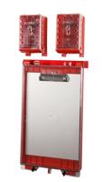 uclb-red-permit-display-station Brady Red 24-Lock Plastic Group Lockout & Permit Control, 6.60mm Shackle