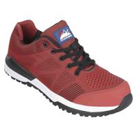 4313rd040 Himalayan 4313 Unisex Red Non Metallic Toe Capped Safety Trainers, UK 4, EU 37