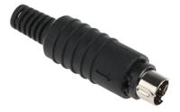 mp-371-s8 Lumberg 8 Pole Miniature Din Plug, 1A, 100 V ac, Male, Cable Mount