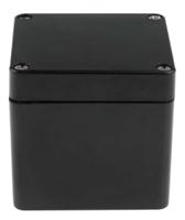190-1865 RS PRO Black Fibreglass Reinforced Polyester Enclosure, IP66, IP67, IP68, 80 x 75 x 75mm