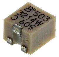 3214w-1-503e 50kΩ, SMD Trimmer Potentiometer 0.25W Top Adjust Bourns, 3214