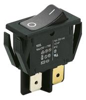 015520102-00 Marquardt DPST, On-Off Rocker Switch Panel Mount