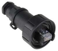 px0834b Bulgin Buccaneer Series Male RJ45 Connector, Cable Mount, Cat5e Straight 1 Port 8 -Way