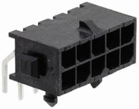 4-794618-0 TE Connectivity Micro MATE-N-LOK Series Right Angle Through Hole PCB Header, 10 Contact(s), 3 mm Pitch, 2 Row, Shrouded