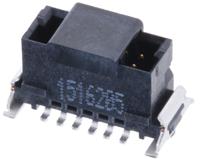 244836-244836-e ERNI SMC Series Straight Surface PCB Header, 12 Contact(s), 1.27 mm Pitch, 2 Row, Shrouded