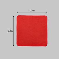 1820577 Rubbermaid Commercial Products HYGEN MF R-40 Cloth Red Microfibre Cloths for Wet/Dry, Case of 24, 30.48 x 30.48cm,