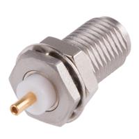 r125553001 Radiall, Jack Panel Mount SMA Connector, 50Ω, Straight Body