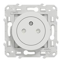 s520052 Schneider Electric White 1 Gang Plug Socket, 2 Poles, 16A, Type E - French, Indoor Use