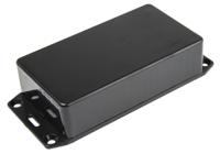 1591bflbk Hammond 1591 Series Black Flame Retardant ABS Enclosure, IP54, Flanged, Black Lid, 112 x 62 x 27mm