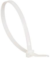 0-320-54 Legrand Cable Tie, 140mm x 3.5 mm, Clear Nylon, Pk-100