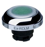 ex-rdlmgn Schmersal EX-RDL Series Green Illuminated Momentary Push Button Head, 22.3mm Cutout, IECEx