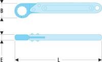 70a17 Facom 70A Series Flare Nut Spanner, 17mm, Metric, 191 mm Overall