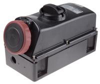 5041687 Scame IP66 Red Surface Mount 3P + N + E Power Connector Socket ATEX, IECEx, Rated At 16A, 346 → 415 V