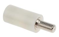 653-9497 RS PRO Standoff, M6 x M6 Thread, 25mm Body, Nylon 66, Male/Female, 12.7mm Stud