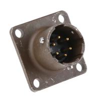 kpt02e10-6p ITT Cannon, KPT, Copper Alloy 6 Way Box Mount MIL Spec Circular Connector Receptacle, Pin Contacts,Shell Size 10,