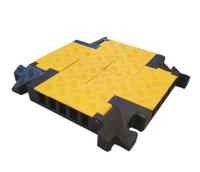 252-2830 RS PRO 500mm Black/Yellow Cable Cover in Rubber, 34mm Inside dia.