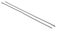 159-5329 RS PRO Cable Tie, Roller Ball, 360mm x 4.6 mm, Metallic 316 Stainless Steel, Pk-100
