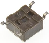 2-1437565-7 TE Connectivity Black Button Tactile Switch, SPST 50 mA @ 12 V ac 0.7mm Surface Mount