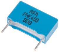phe450pb5100jr06 KEMET PHE450 Metallised Polypropylene Film Capacitor, 1 kV dc, 600 V ac, ±5%, 10nF, Through Hole